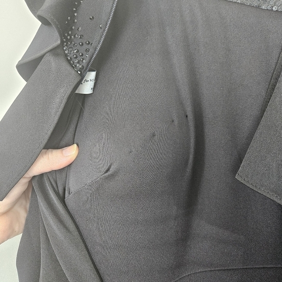 NWT Mac Duggal IEENA Fall 2021 black #55317 maxi formal gown size 10 - Picture 14 of 14